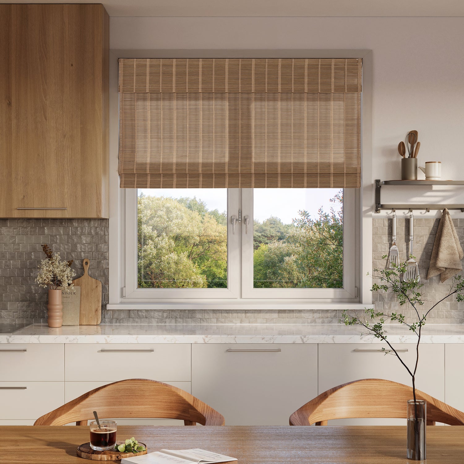 Roman Shades Classic Bamboo