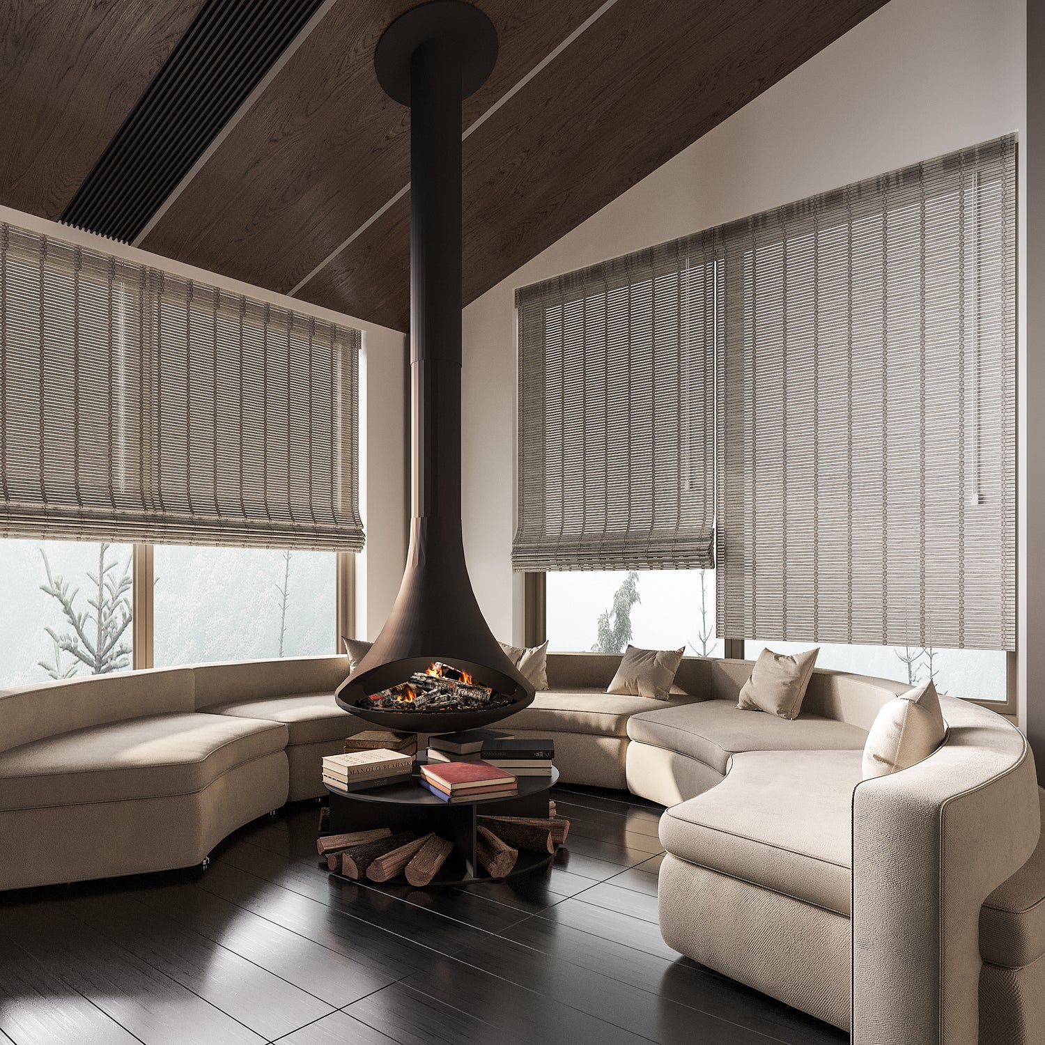 Roman Shades Classic Bamboo